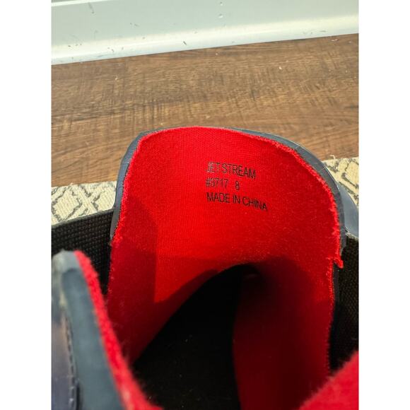 Electric Karma Women's Jet Stream Patent Slip on Rain Boots Navy Blue Size 8 - Picture 5 of 7